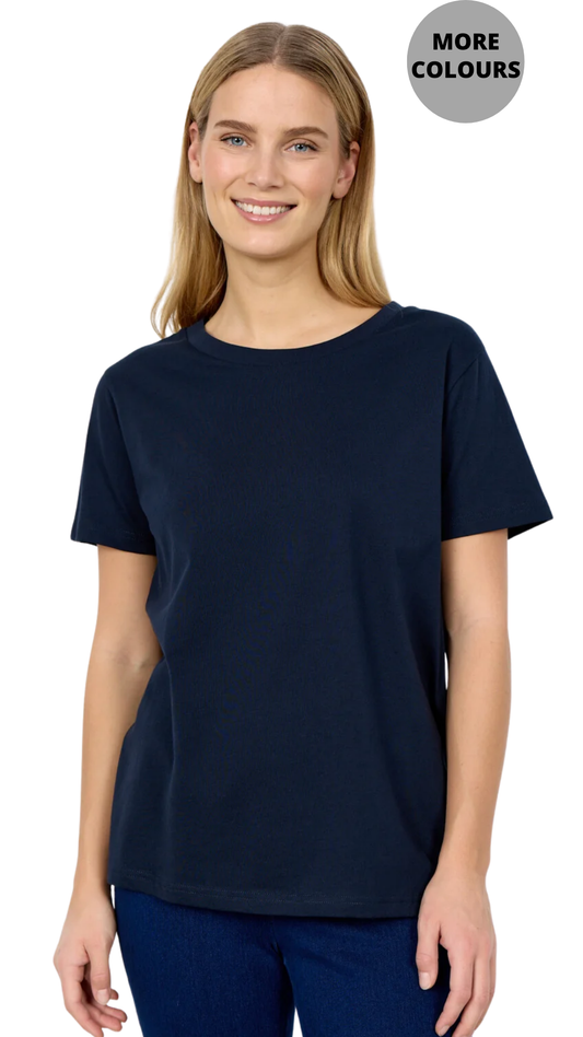Basic Cotton Short Sleeve Round Neck Top. Style SOYA25689