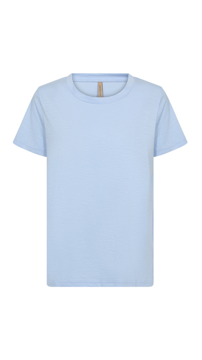 "Windsurfer" Blue Basic Cotton Short Sleeve Top. Style SOYA27508