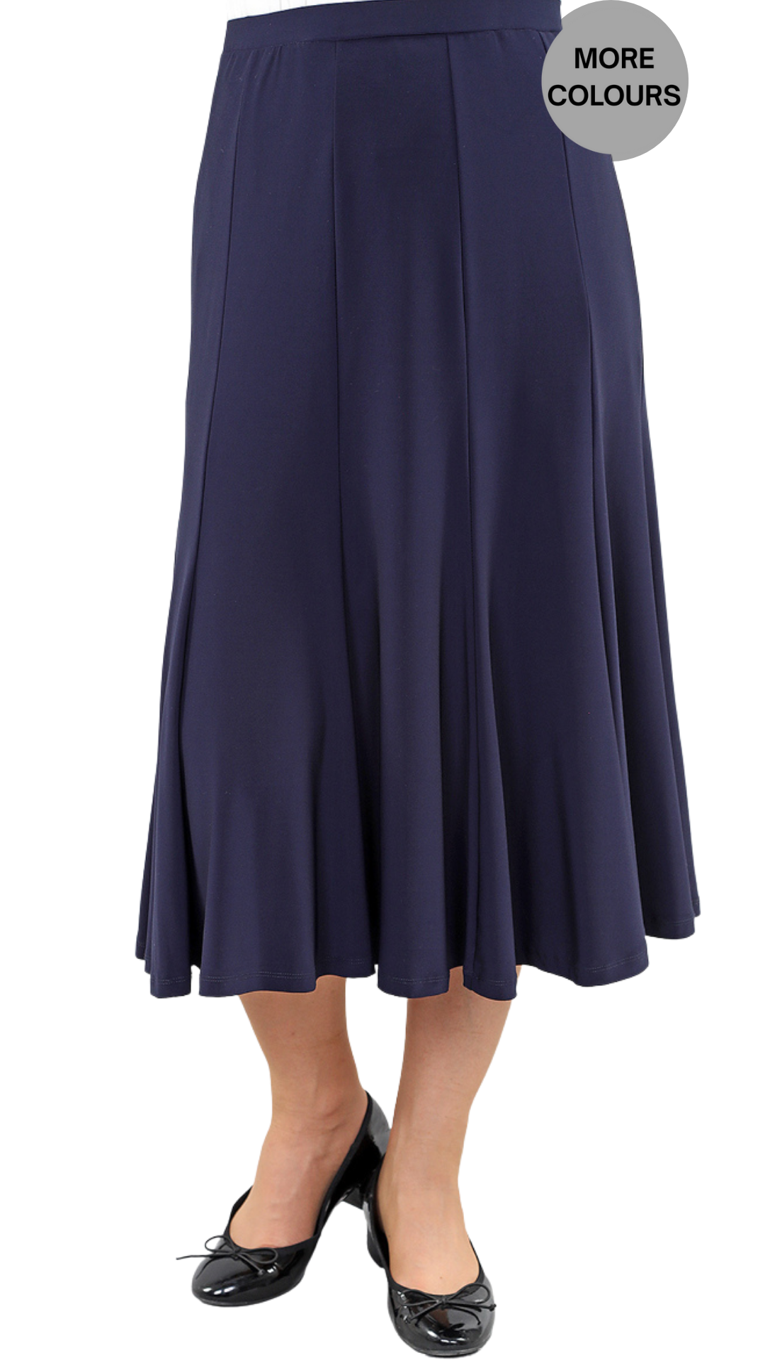 Pull-On Seam & Pleat Detail Skirt. Style MT26S6700
