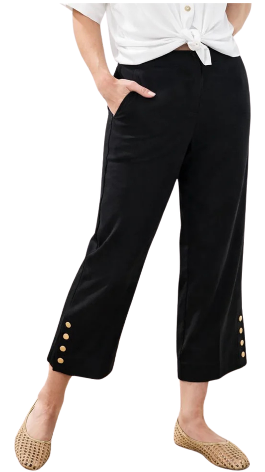 Flatten It® Tummy Control Wide Leg Pull-On Capris Pants. Style TR3011O-7165