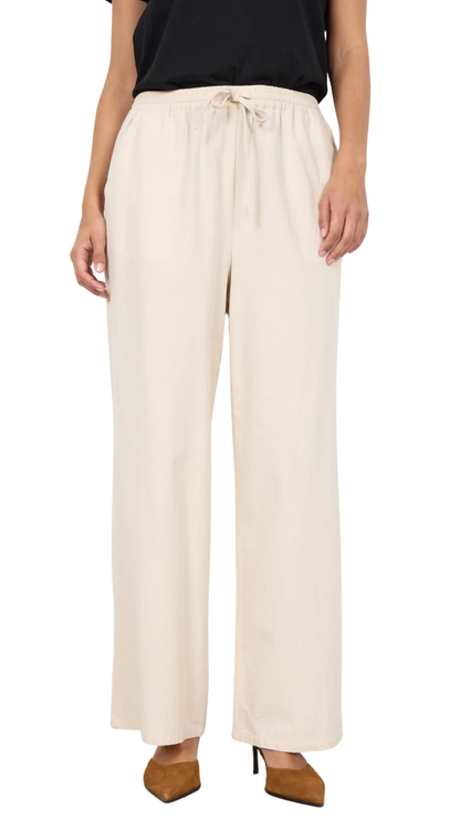 Pull-On Elastic Waist & Drawstrings Cotton Full Length Pant. Style SOYA40697