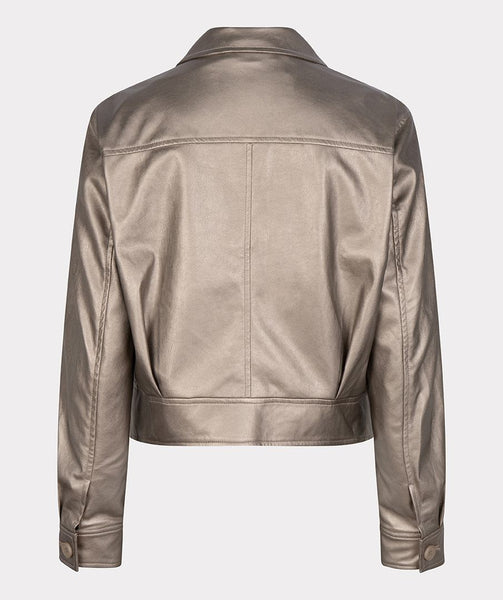 Cropped Metallic Gold Shine Jacket. Style ESQ11501