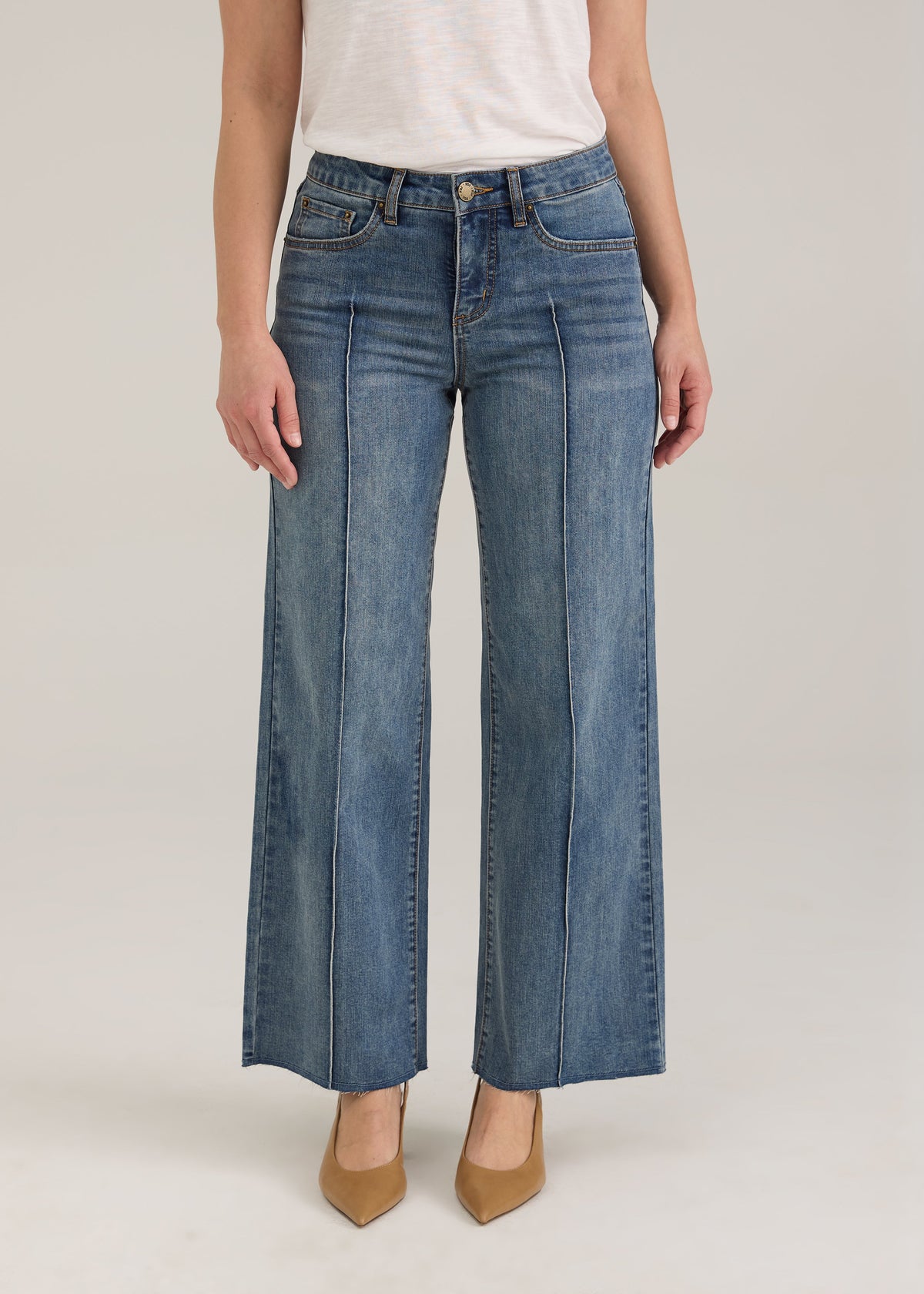 Olivia Wide Leg Ankle Length Jean. Style FD2402779