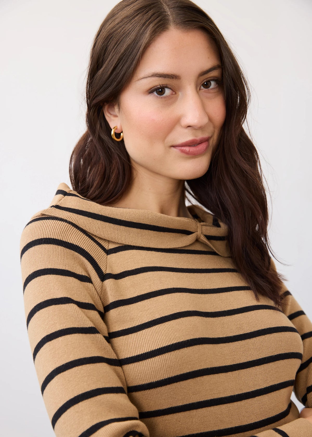 Off Shoulder Long Sleeve Cowl Neck Top. Style FD1983764