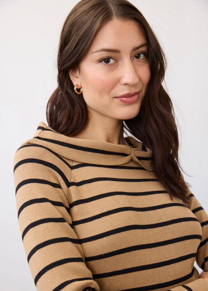 Off Shoulder Long Sleeve Cowl Neck Top. Style FD1983764