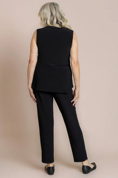 Go To Narrow V-Neck Hip Slit Tank. Style SI21248