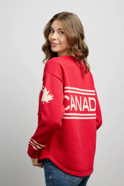 Retro Hockey Style Knit Sweater. Style CKI5211