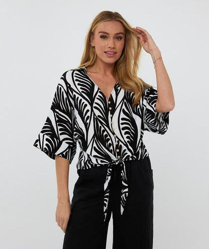 Summer Vibes Front Knot Top. Style ESQHS2514209