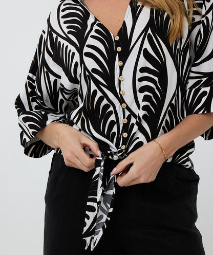 Summer Vibes Front Knot Top. Style ESQHS2514209