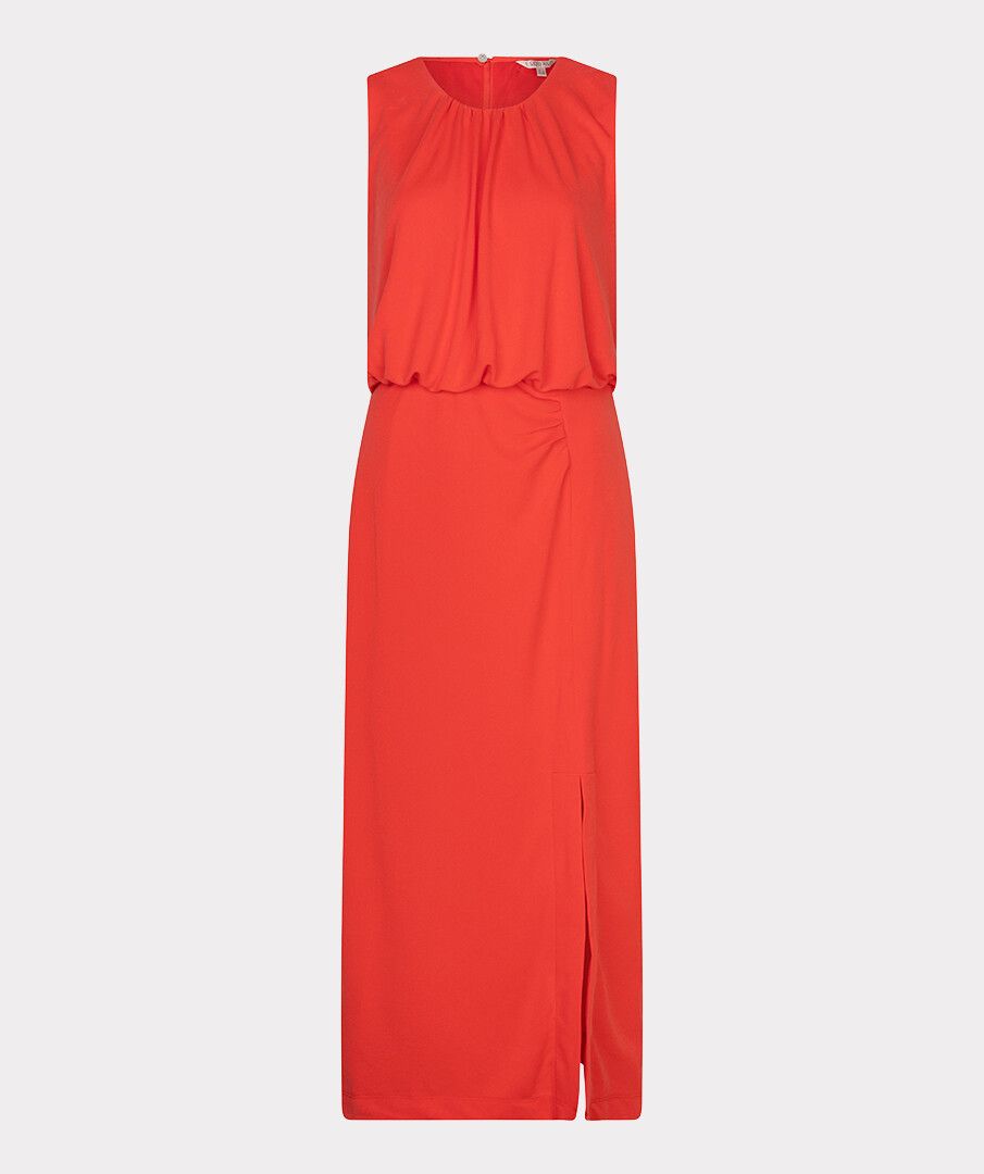 Bodycon Gathering Detail Slitted Midi Dress. Style ESQ2610226