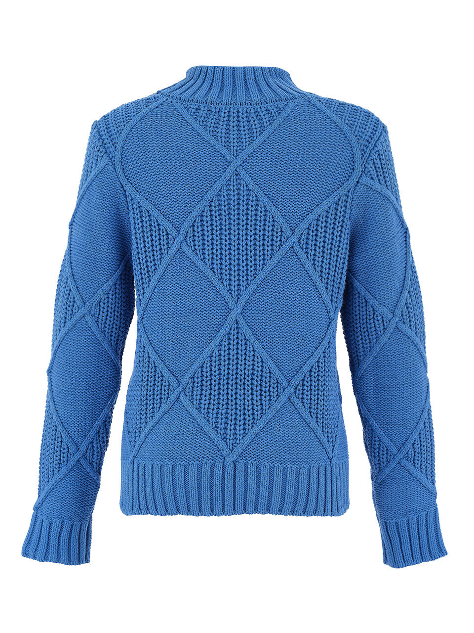 Bright Colour Knitted Mock Neck Sweater. Style DOLC75306