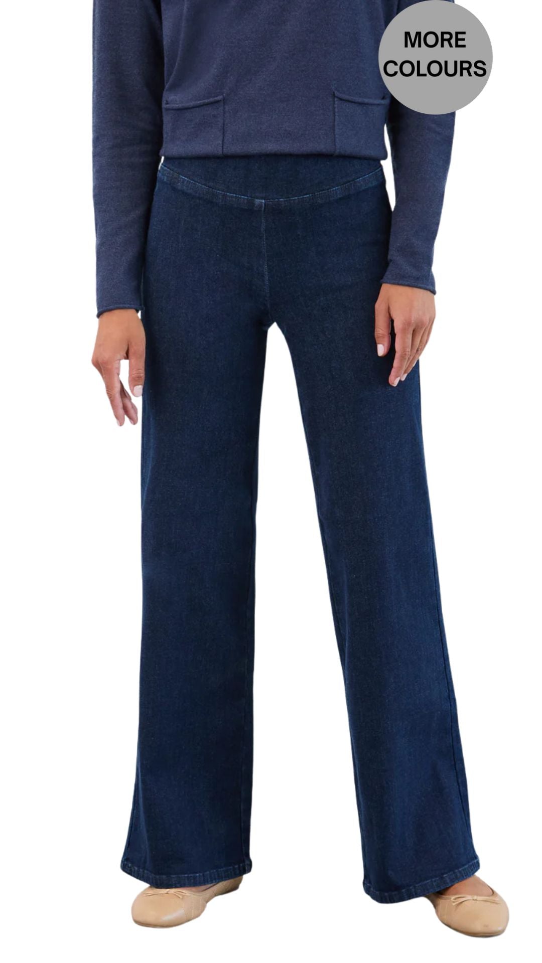 Pull-On Wide Leg Jean. Style FD2679862B