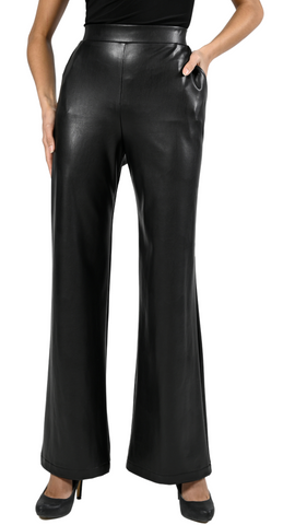 Faux Leather Straight Leg Pant. Style FL224245