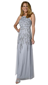Halter Sequin Full Length Gown . Style FL2386001