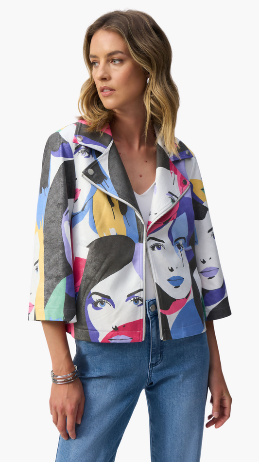 Faux Suede Trapeze Jacket. Style JR251909