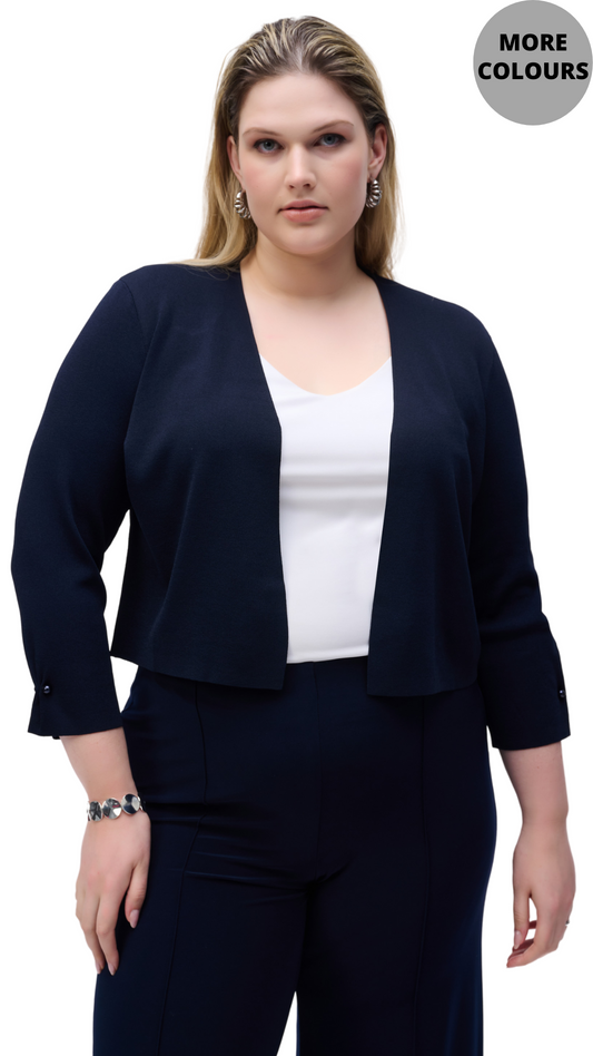 Open Front Cropped Cover Up. Style JR251900