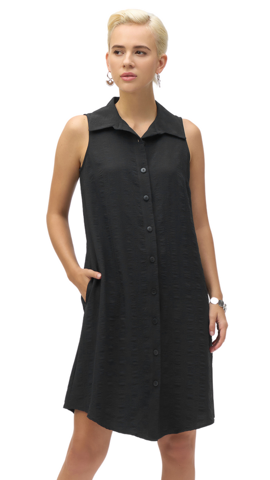 Novelty Straight Shirt Dress. Style JR252173