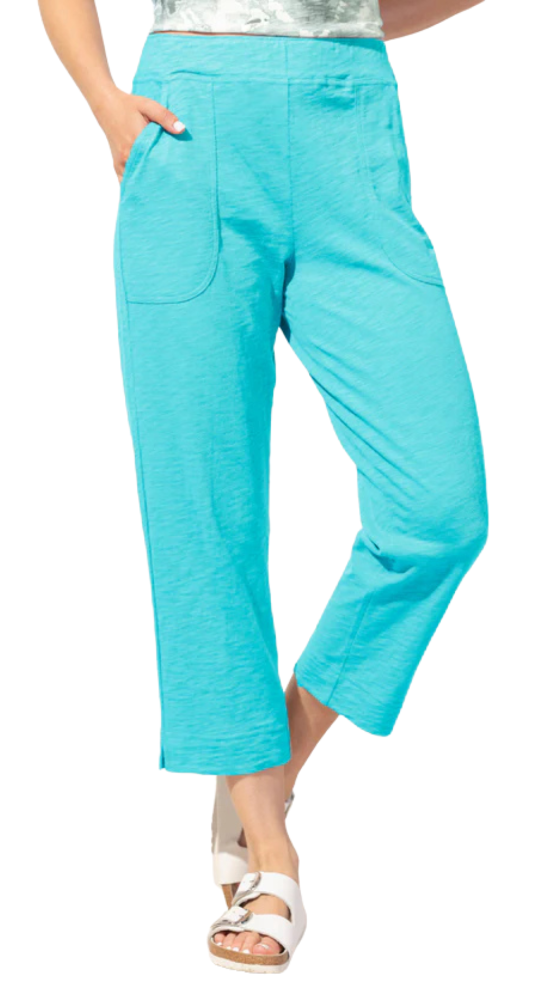 Textured Peruvian Cotton On The Go Capri. Style ESCE60005S5