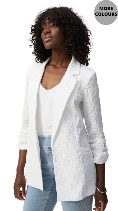 Woven Jacquard Boxy Blazer. Style JR242034S25