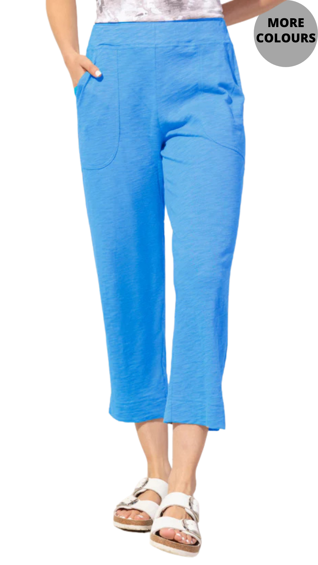 Textured Peruvian Cotton On The Go Capri. Style ESCE60005S5