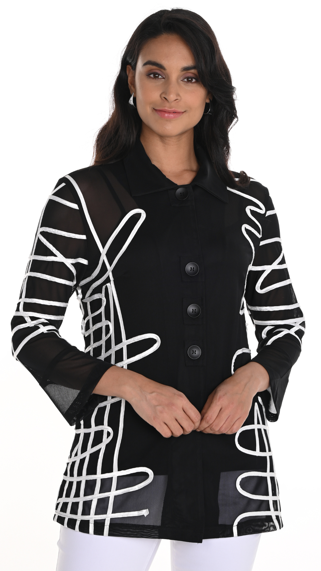 Decoratibe Applique Jacket. Style FL256791U