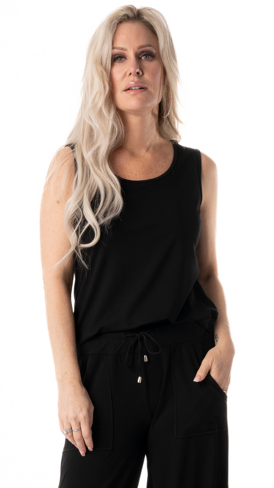 Round Neck Sleeveless Top. Style PE210-4926F