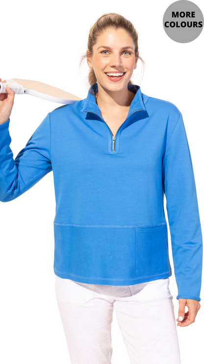 Ocean Front Terry Cotton Pullover. Style ESCE30121S5