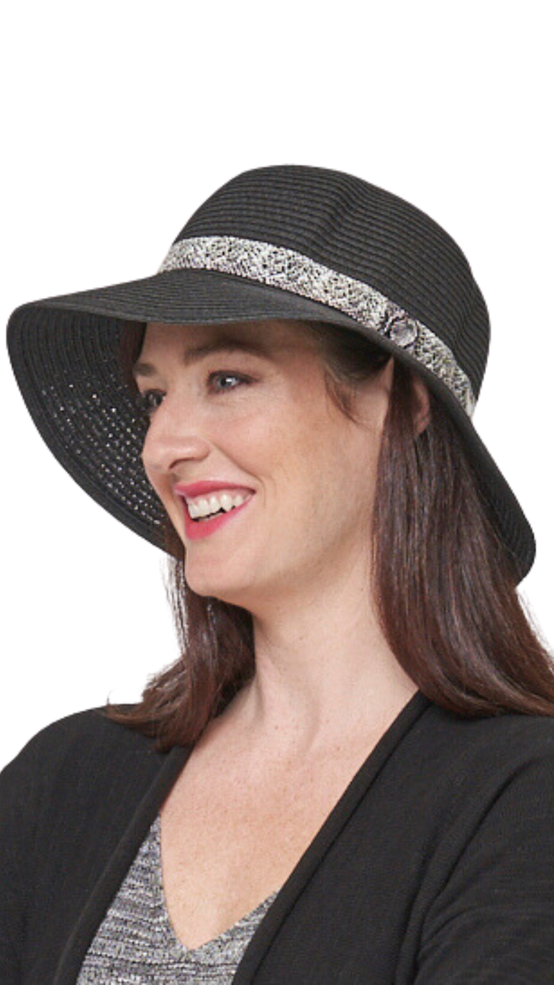 Panama Banded Sun Hat. Style PH17559