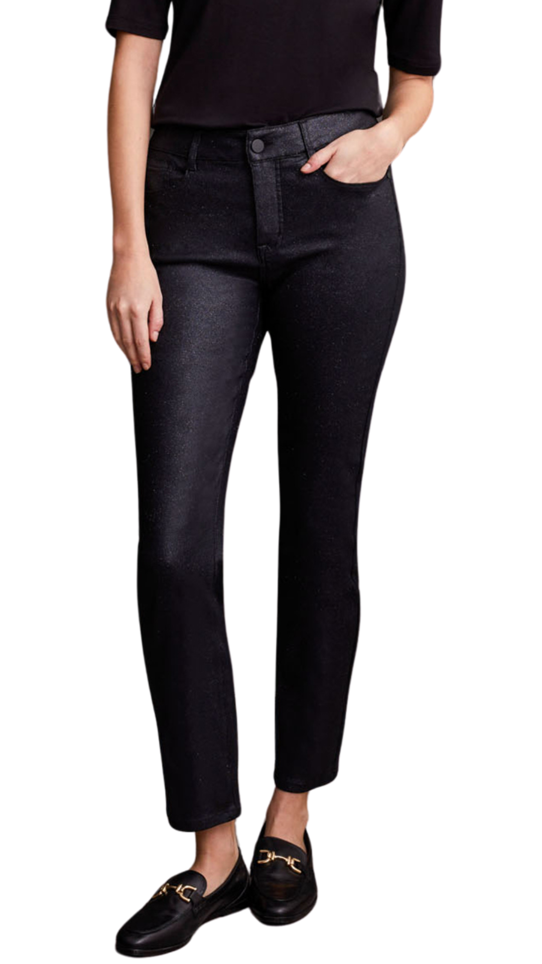 Sophia Hugging Caviar Glitter Jeans. Style TR5693O-4724