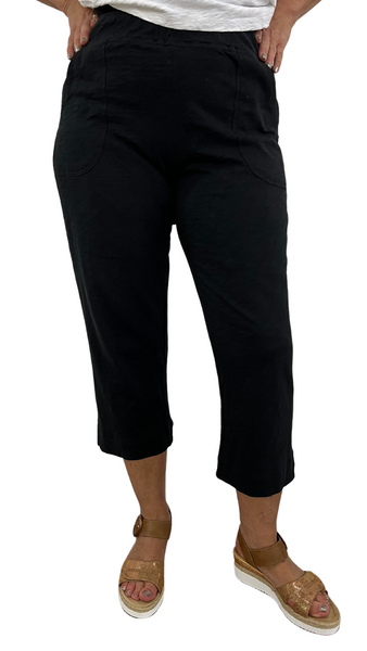 Pull On Cotton Croped Pant. Style ESC60005