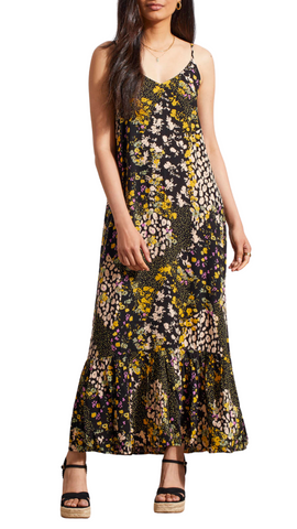 Floral Print Maxi Dress. Style TR7664O-4716
