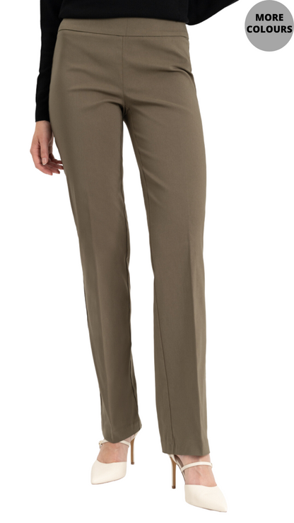 Pull On Straight Leg Pant in Multiple Colours. Style REN1417-730