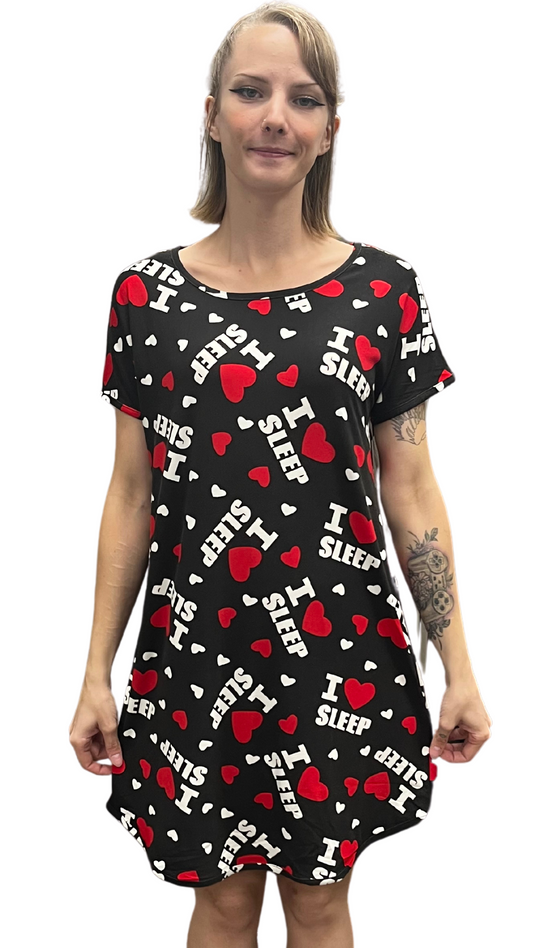 I Love Sleep Night Shirt. Style COTYM-NSSLEEP