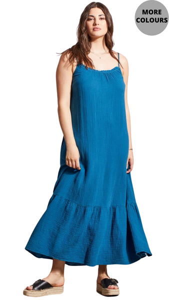 Cotton Gauze Maxi Dress. Style TR5348O-4555