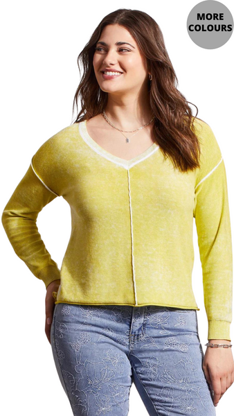 Lightweight Cotton Special Wash Sweater. Style TR5394O-4739