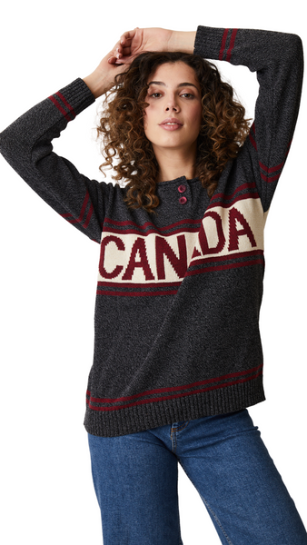 Canada Maple Leaf Sweater in Grey or Black. Style PH87281