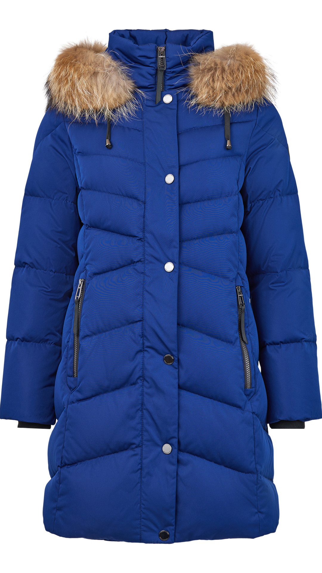 Removable Faux Fur Quilted Puffer Outerwear. Style FR937