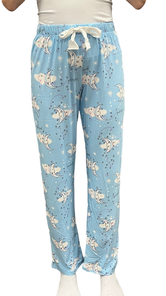 Moon & Stars Print PJ Pant. Style COTYM-PTMOON