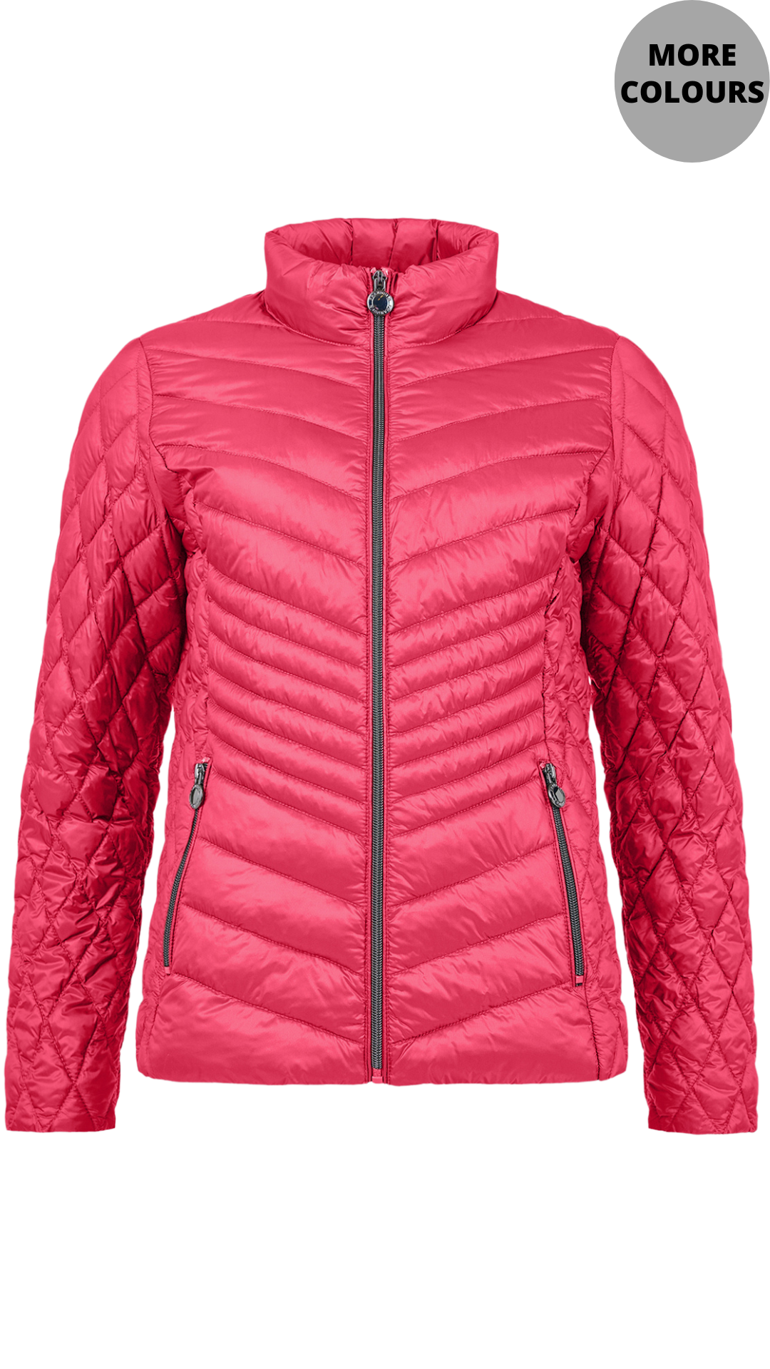 Lightweight Multi Quilted High Collar Jacket. Style FR101