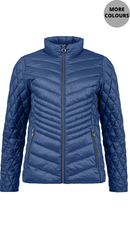 Lightweight Multi Quilted High Collar Jacket. Style FR101