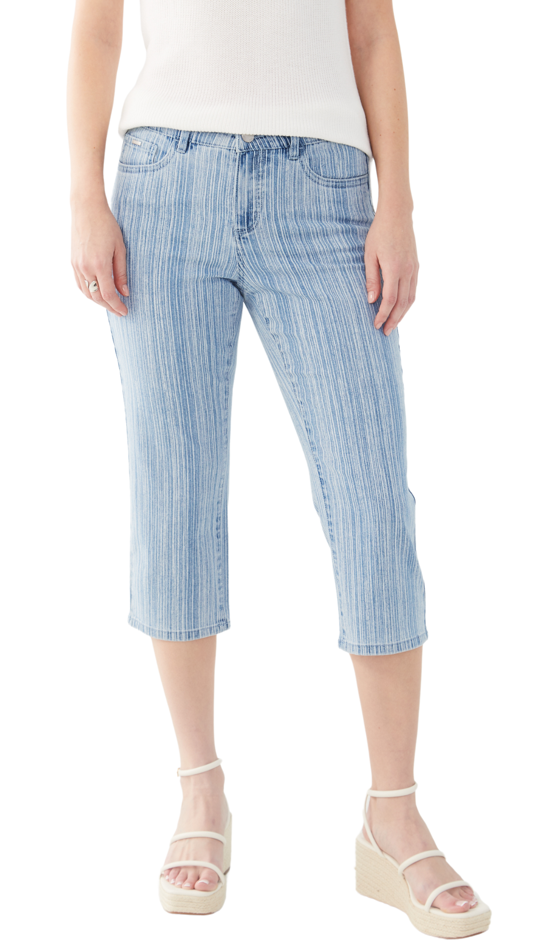 Olivia Vertical Line Capris. Style FD2036779