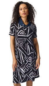 Abstract Print A-Line Dress. Style JR241028
