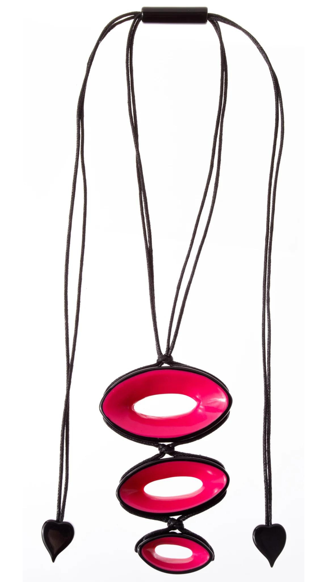 Lullaby Collection - Pink & Black Necklace. Style 5420201PINKQ00