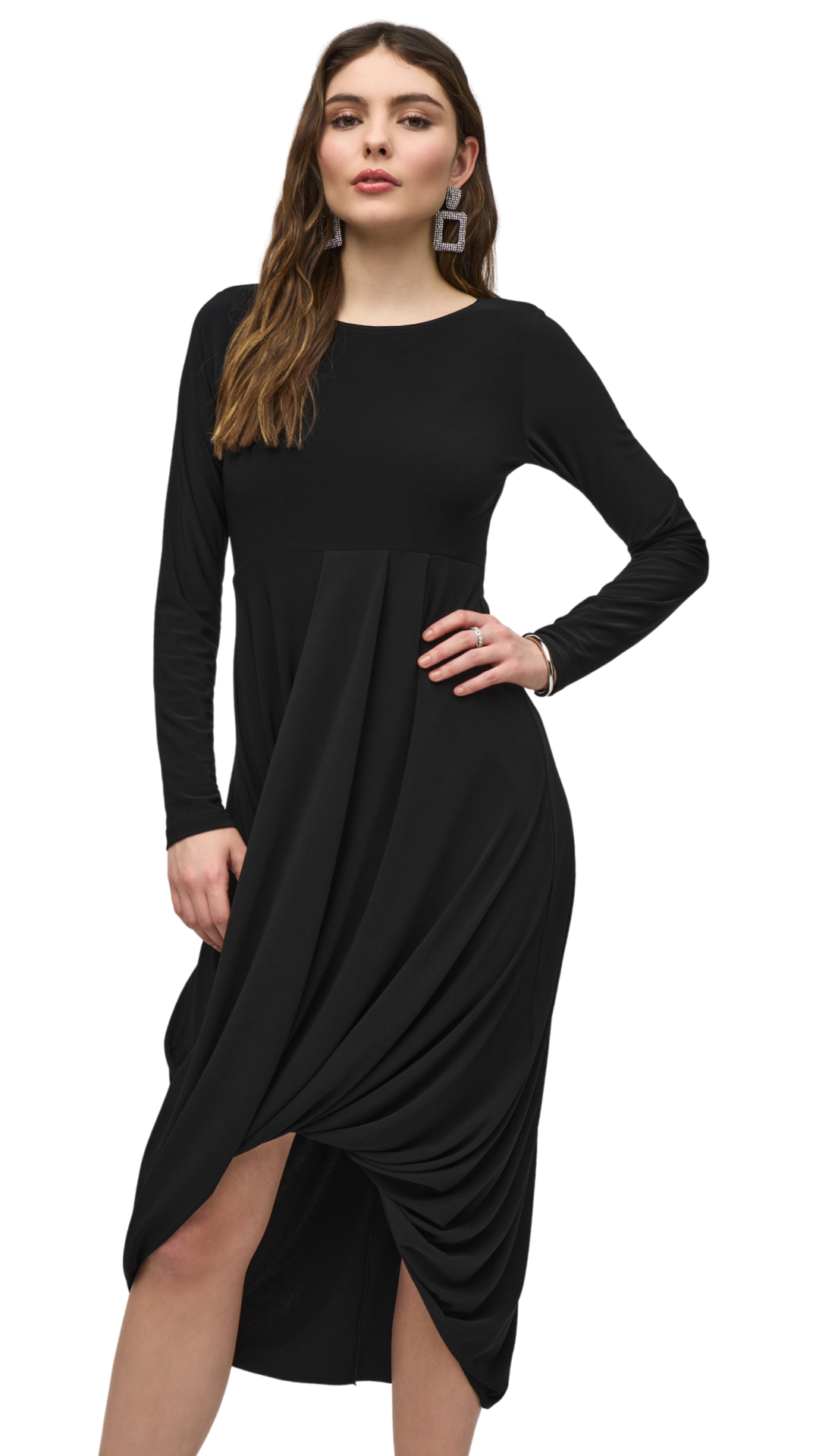 Silky Knit Cocoon Dress. Sytle JR244250