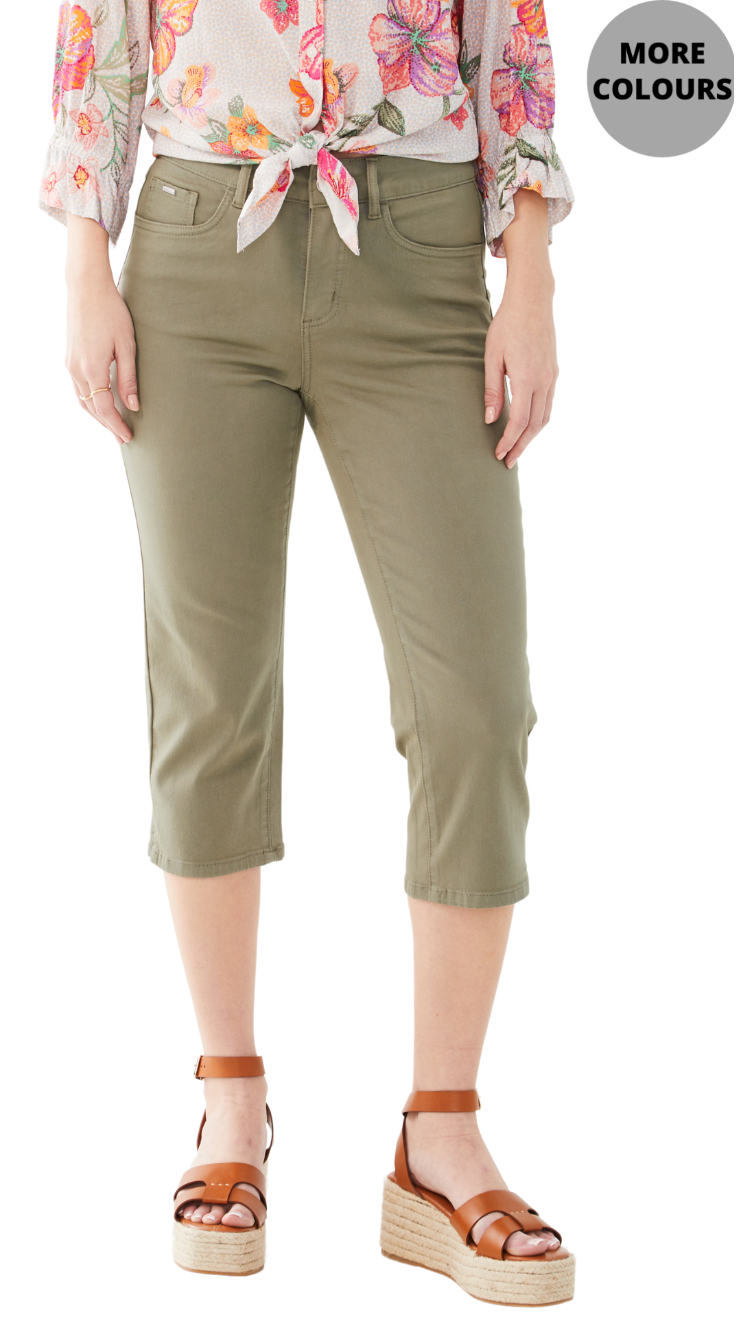 Olivia Slim Stretch Capri. Style FD2110511