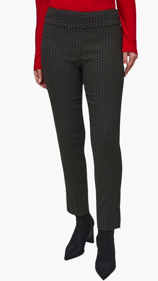 Jacquard Abstract Print Slim Fit Pant. Style JR244140