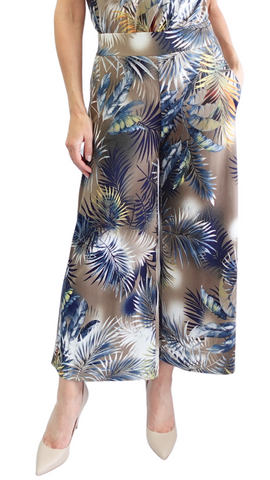 Tropical Print Stretch Culotte. Style SW95215