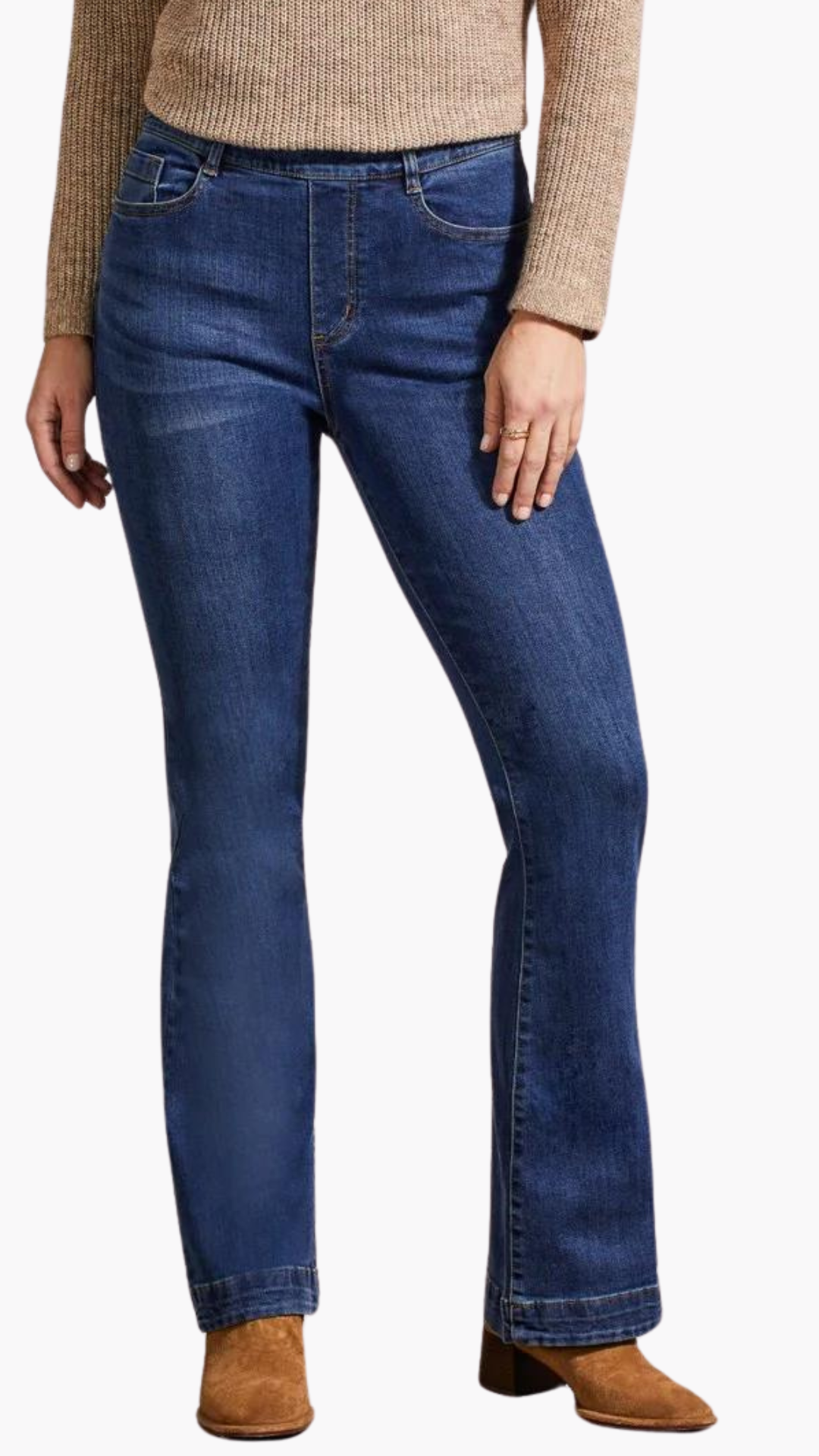 Audrey Pull On Flared Jeans. Style TR5562O-2020