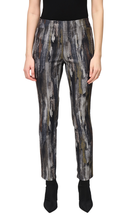 Abstract Print Classic Slim Pant. Style JR243965