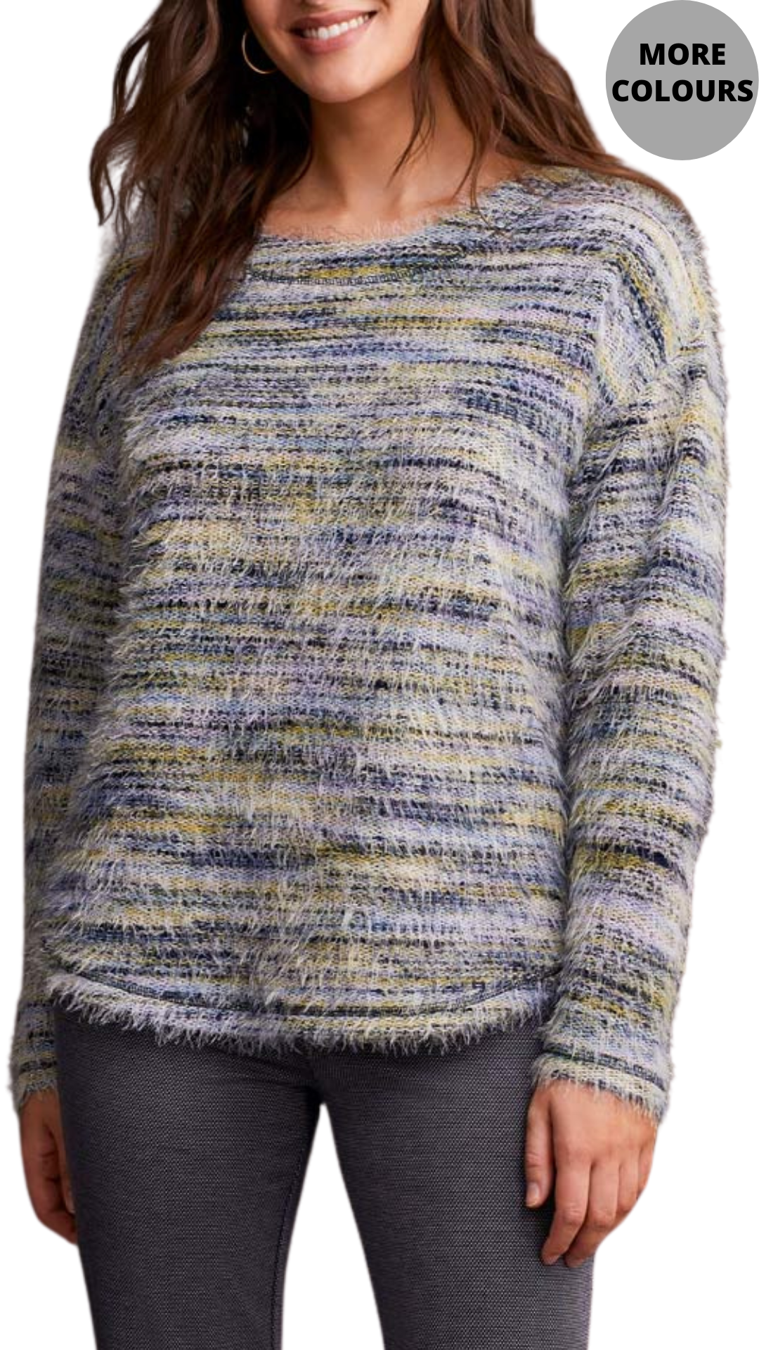 Soft Luxe Eyelash Knit Sweater. Style TR3911O-3029